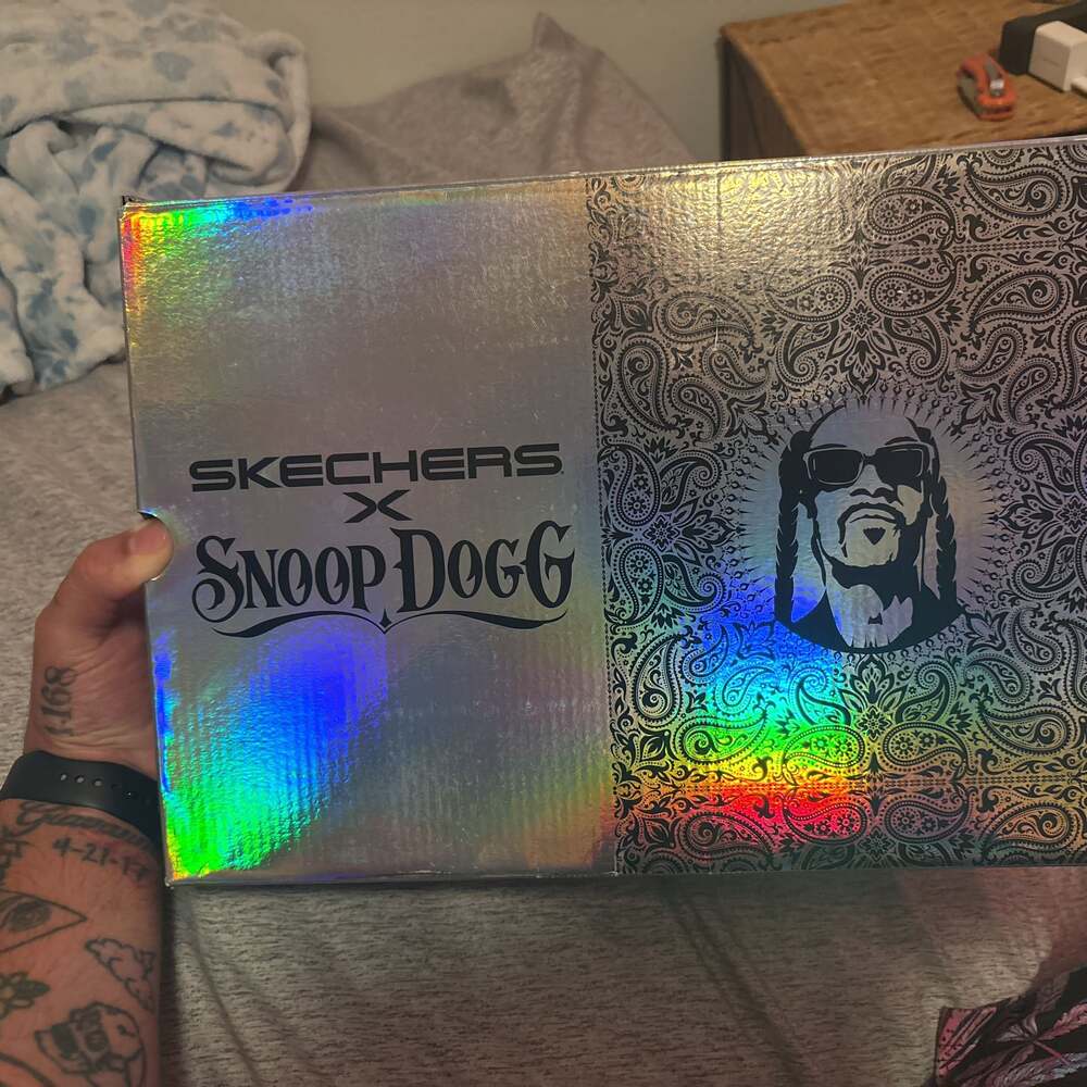 Skechers X Snoop Dogg Slip Ins Doggy Air Sneakers Black Size 12